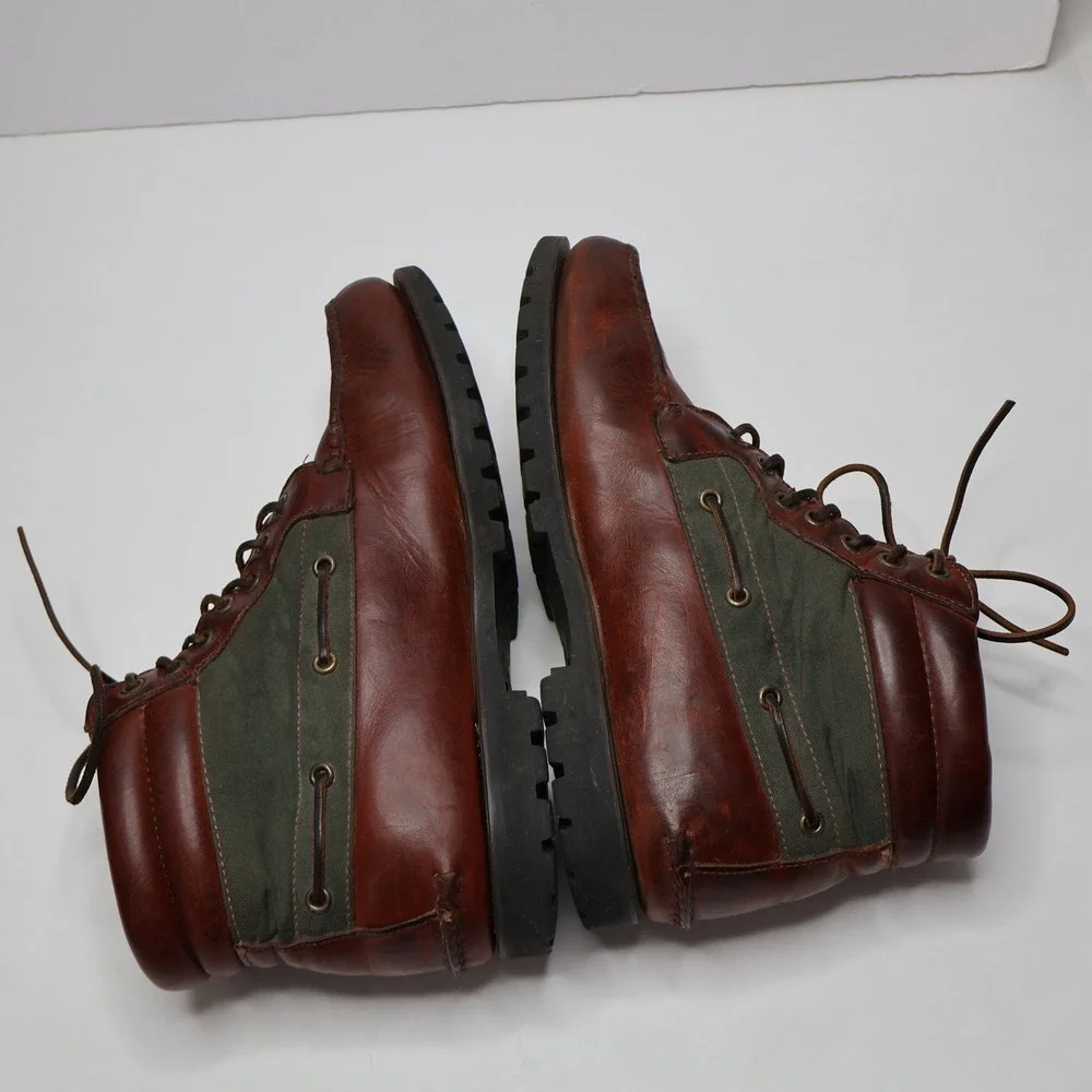 VTG 90s Timberland Mens G0retex 7-Eye Chukka Boots‎ 59093 Brown Leather 10.5 M